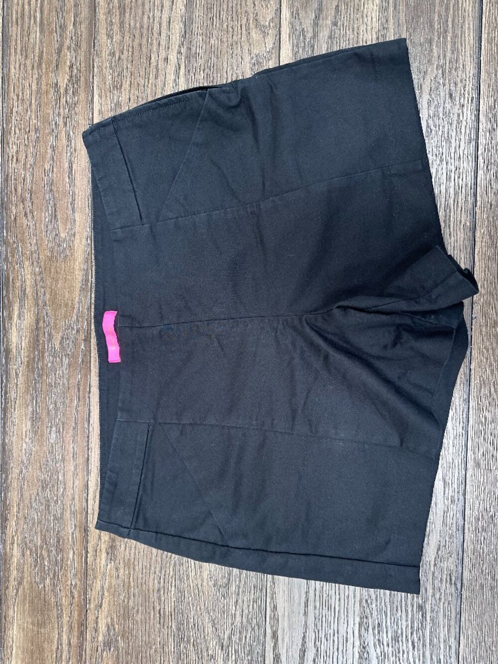 Lilly Puitzer Sloane black side zip 4.5" inseam shorts size 14